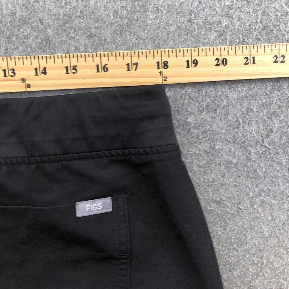 FIGS Technical Collection Jogger Pants Mens XL Black Scrub Elastic Waist Pockets